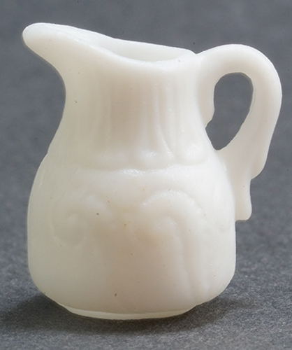 Dollhouse Miniature White Pitcher